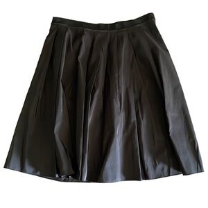 Jil Sander Navy pleated black midi skirt